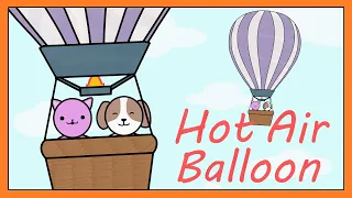 Hot Air Balloon Song - Fun Transportation Song for kids │ Smiley Rhymes