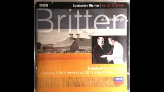 Schubert Fantaisie en fa mineur D940 Britten Richter 1965