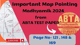 ABTA TEST PAPER 2024 class 10 GEOGRAPHY MAP POINTING || MADHYAMIK 2024 GEOGRAPHY MAP ||