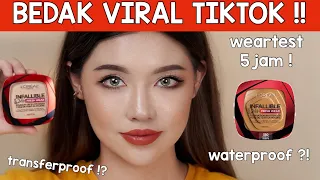 L'OREAL INFALLIBLE FRESH WEAR 24H FOUNDATION IN A POWDER  | REVIEW BEDAK #VIRAL TIKTOK    😱