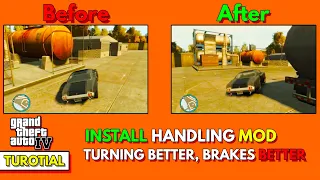 Install Handling Mod GTA 4(Hindi)丨Car flips while turning problem FIX, Better Turns, Better Brakes