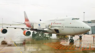 Полет на Боинге 747-400. Лечу в 55-м ряду. Авиакомпания "Россия". RA-73285