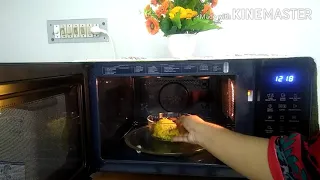 How to warm food in microwave convection