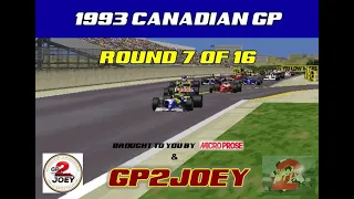 1993 Canadian GP (Rd7/16) #f1 #senna #schumacher #retrogaming