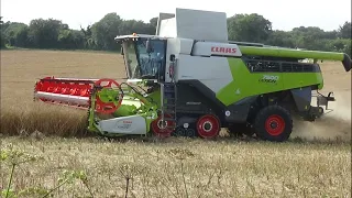 Harvest 2021 - Combining OSR with Claas 7500 & John Deere 6250R