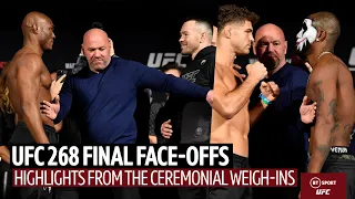 UFC 268 Ceremonial Weigh-in Highlights