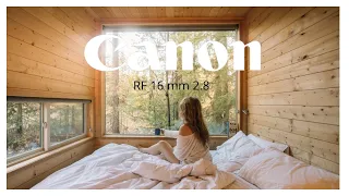 Canon RF 16mm f2.8 | Cinematic | 4K | Ambient Rainy Road Trip, Cozy Cabins and Fall Colors one lens