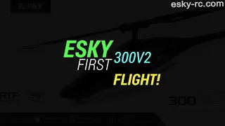 Beginner Practice - ESKY 300 V2 First Flight