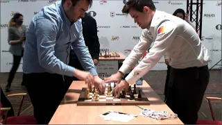 Shakhriyar Mamedyarov Beats Magnus || Magnus Reacts || FIDE World Blitz Championship