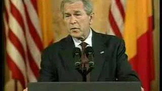 Bush in Bucharest for the NATO meeting