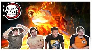 IS RENGOKU VS. AKAZA THE BEST FIGHT IN ANIME!? | Demon Slayer Mugen Train Movie REACTION