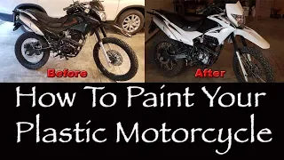 How To Paint Your Motorcycle / Dirt Bike Plastics - Hawk 250
