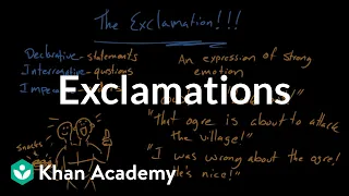 Exclamations | Syntax | Khan Academy