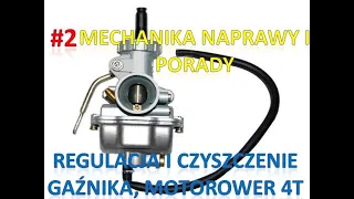 #2 Mechanika naprawy rady. Regulacja oraz czyszczenie gaźnika 4t motorower Romet ogar 202