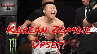 Korean Zombie upset about UFC Featherweight Rankings