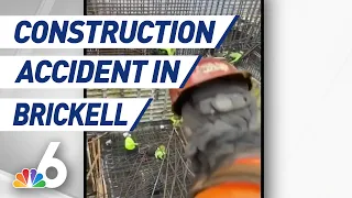 Video Shows Moments After Construction Accident in Brickell