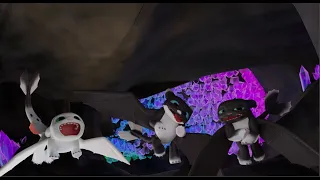 [HTTYD Animation] Baby Nightlights go explore