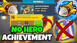 Dreadbloon Normal Tutorial || No Hero Achievement + No Monkey Knowledge || Sulfur Springs (BTD6)