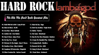 HARD ROCK || 70s 80s 90s Hard Rock Greatest Hits || Lamp Of God, AC/DC, Black Sabbath, Iron Maiden