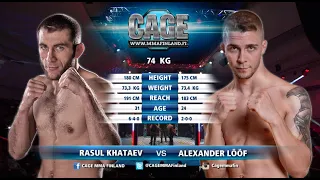 CAGE 53: Khataev vs Lööf Full Fight MMA