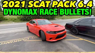 2021 Dodge Charger Scat Pack 6.4L HEMI V8 DUAL EXHAUST w/ DYNOMAX RACE BULLETS!