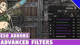 Advanced Filters | ESO Addon Spotlight | Elder Scrolls Online Best Addons