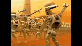 Battle droids dance to different music:) 💯🎵Star Wars🌌