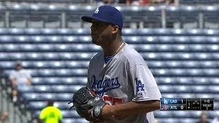 LAD@ATL: Hernandez allows one run over six innings