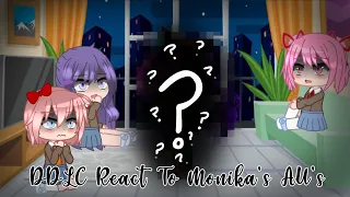 DDLC react to Monika’s AU’s (Bad Apple) || Gacha DDLC || DDLC 5th Anniversary Special