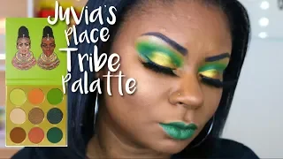 New Juvia's Place Tribe Palette | Green/Gold Eyeshadow Tutorial | Eva Tarae