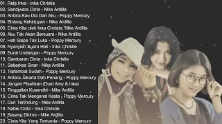 Inka Christie, Nike Ardilla, Poppy Mercury || Lagu Nostalgia Terbaik Lady Rocker Indonesia 90an