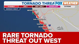 Tornado Risk Along California Coast Amid Atmospheric River