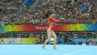 Jiang Yuyuan - Floor Exercise - 2008 Olympics Team Final