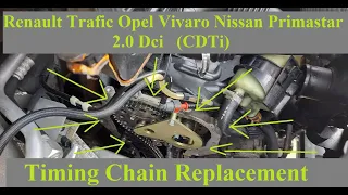 Renault Trafic/Opel Vivaro/Nissan Primastar 2.0 DCi (CDTi) - Timing Chain Replacement