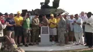 Sheridan Tank Dedicated On 75th Anniversary of The Armored Force