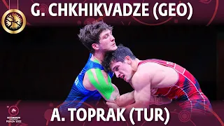 GOLD GR - 72 kg: A. TOPRAK (TUR) v. G. CHKHIKVADZE (GEO)