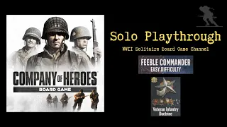 Company of Heroes - Solo Playthrough [US Forces Veteran Infantry Doctrine VS Feeble Commander]