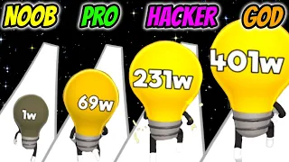 Watt The Bulb - NOOB vs PRO vs HACKER vs GOD