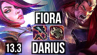 FIORA vs DARIUS (TOP) | 68% winrate, 7 solo kills | KR Diamond | 13.3