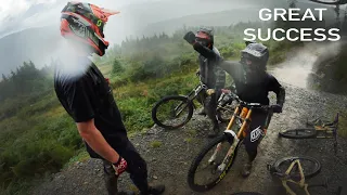 THE BOYS ATTEMPT DYFI BIKE PARKS BIGGEST LINE!!