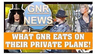 Guns N' Roses News:  What GNR Eats On Their Private Plane To Lima, Peru