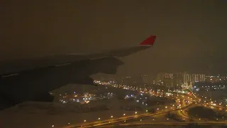 [Night] Sichuan Airlines A330-200 Landing at Moscow Sheremetyevo International Airport