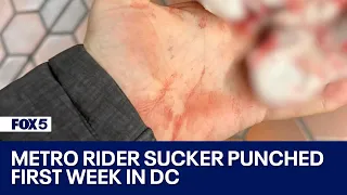 Metro rider claims he was sucker punched getting off train at Columbia Heights station