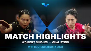 He Zhuojia vs Zhu Chengzhu | WS Qual | WTT Contender Doha 2023