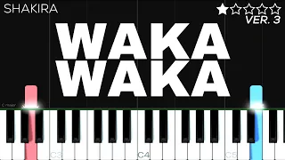 Shakira - Waka Waka (This Time for Africa) | EASY Piano Tutorial