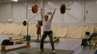 Mike - Clean and power Jerk (sumo) warm up @ 100 Kg