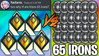 I put 5 Radiants VS 65 Iron Players, this happened