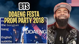 AMERICAN RAPPER REACTS TO-BTS - Ddaeng (+ short explanation) from BTS Festa Prom Party 2018