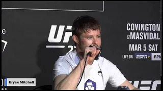 Bryce Mitchell UFC 272 postfight press conference