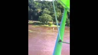 Flying over the Mississippi River in the Rans S-18